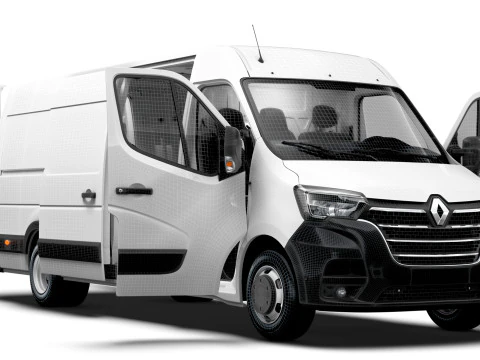 Renault Master Van L4H2 HQInterior 2023 3D Model