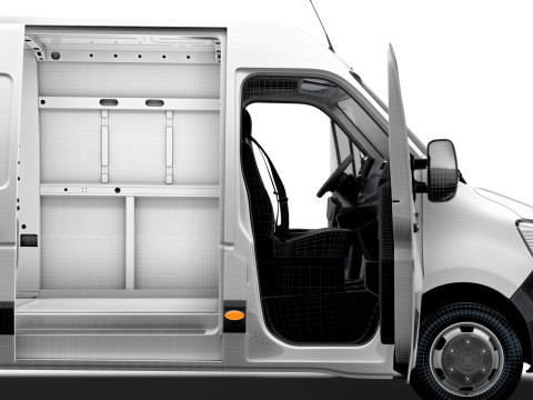 Renault Master Van L4H2 HQInterior 2023 Model 3D
