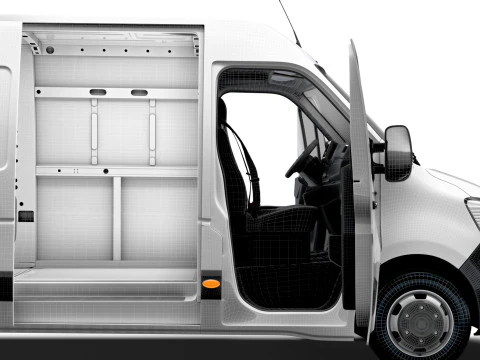 Renault Master Van L4H2 HQInterior 2023 3D Model