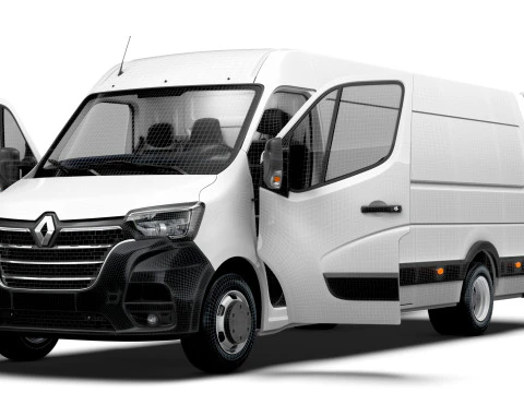 Renault Master Van L4H2 HQInterior 2023 3D Model