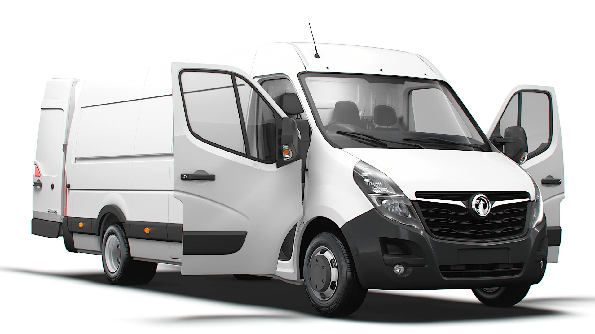 Vauxhall Movano Van L4H2 HQInterior 2021 3D Model .c4d .max .obj .3ds .fbx .stl .blend 