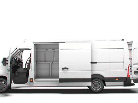 Vauxhall Movano Van L4H2 HQInterior 2021 3D 模型