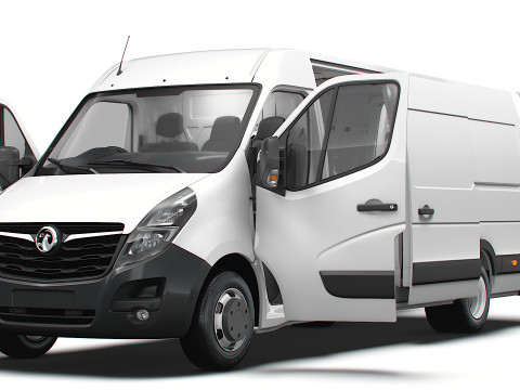 Vauxhall Movano Van L4H2 HQInterior 2021 3D 模型