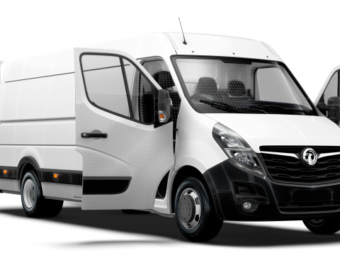 Vauxhall Movano Van L4H2 HQInterior 2021 3D 模型