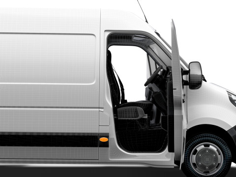 Vauxhall Movano Van L4H2 HQInterior 2021 3D 模型