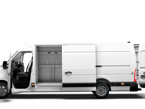 Vauxhall Movano Van L4H2 HQInterior 2021 3D Model