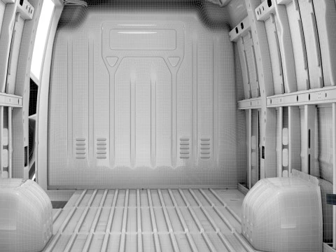 Vauxhall Movano Van L4H2 HQInterior 2021 3D Model