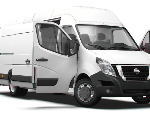 Nissan NV400 Van L4H3 HQ Interior 2021 3D Model