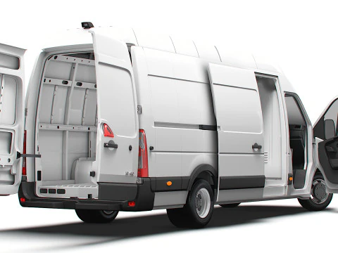 Interni Nissan NV400 Van L4H3 HQ 2021 Modello 3D