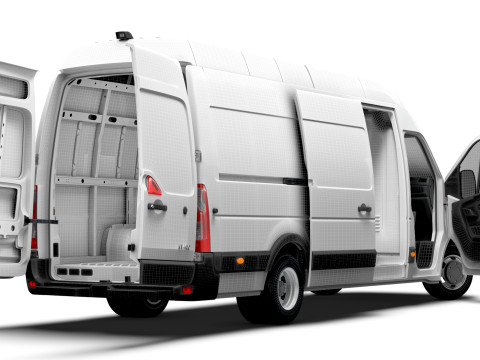 Nissan NV400 Van L4H3 HQ Interior 2021 3D Model
