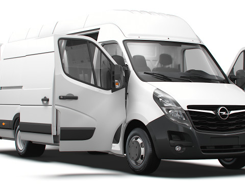 Opel Movano Van L4H3 HQ Interior 2021 3D Model