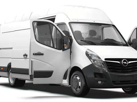 Opel Movano Van L4H3 HQ Interior 2021 Modelo 3D