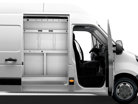 Opel Movano Van L4H3 HQ Interior 2021 3D Model