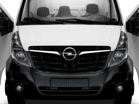 Opel Movano Van L4H3 HQ Interior 2021 3D Model