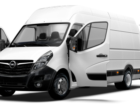 Opel Movano Van L4H3 HQ Interior 2021 3D Model