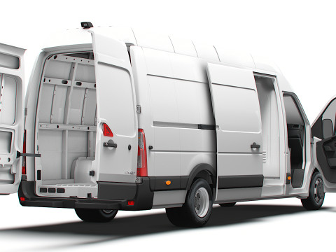 Renault Master Van L4H3 HQInterior 2023 3D Model