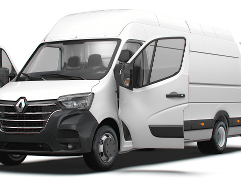 Renault Master Van L4H3 HQInterior 2023 3D Model