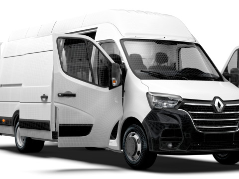 Renault Master Van L4H3 HQInterior 2023 3D Model