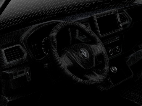 Renault Master Van L4H3 HQInterior 2023 3D Model