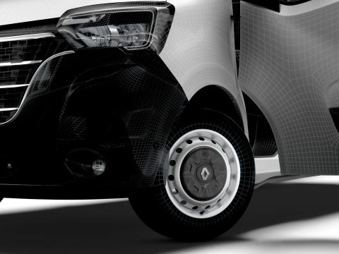 Renault Master Van L4H3 HQInterior 2023 3D Model