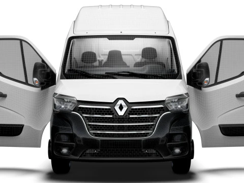 Renault Master Van L4H3 HQInterior 2023 3D Model