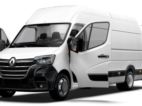 Renault Master Van L4H3 HQInterior 2023 3D Model