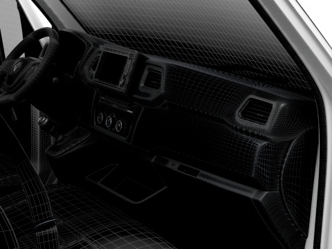 Renault Master Van L4H3 HQInterior 2023 3D Model