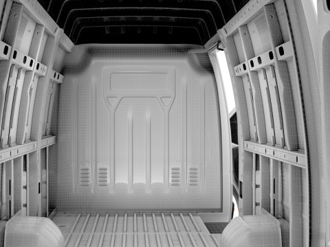 Renault Master Van L4H3 HQInterior 2023 3D Model