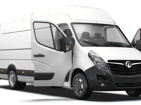 Vauxhall Movano Van L4H3 HQInterior 2021 3D Модель