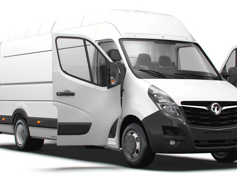 Vauxhall Movano Van L4H3 HQInterior 2021 Model 3D