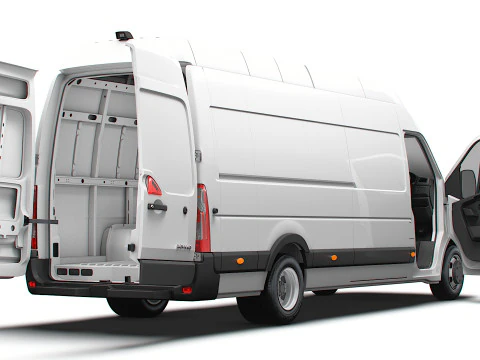 Vauxhall Movano Van L4H3 HQInterior 2021 3D Model