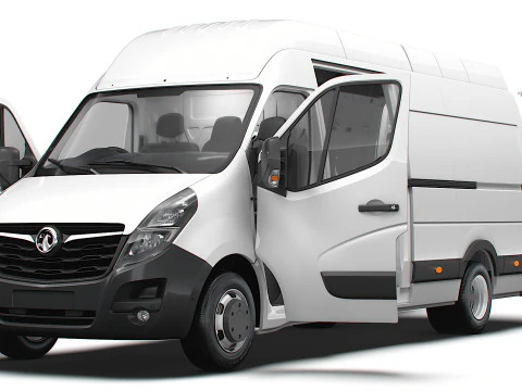 Vauxhall Movano Van L4H3 HQInterior 2021 3D Model
