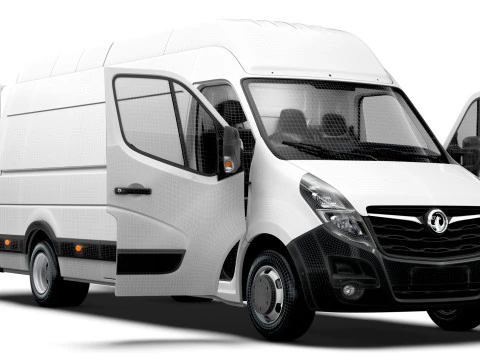 Vauxhall Movano Van L4H3 HQInterior 2021 3D Model