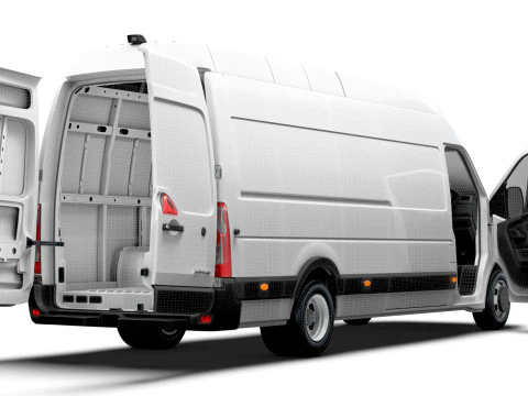 Vauxhall Movano Van L4H3 HQInterior 2021 3D Model
