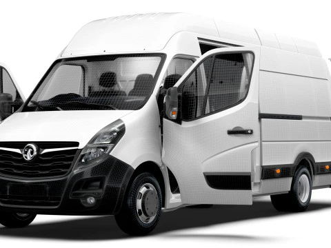 Vauxhall Movano Van L4H3 HQInterior 2021 3D Model