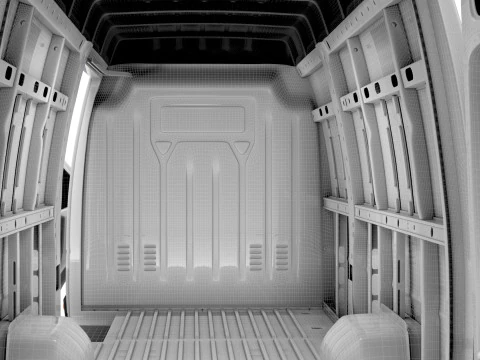 Vauxhall Movano Van L4H3 HQInterior 2021 3D Model
