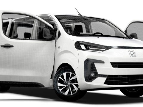 Fiat E Ulysse L3 BusinessVIP HQInterior 2025 3D Model