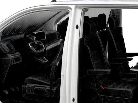 Fiat E Ulysse L3 BusinessVIP HQInterior 2025 3D Model