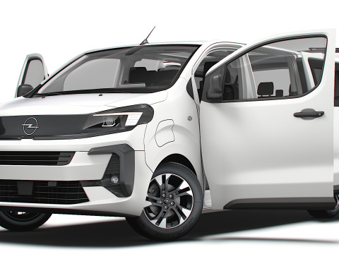 Opel Zafira Life E L3 BusinessVIP HQInterior 2025 Modelo 3D
