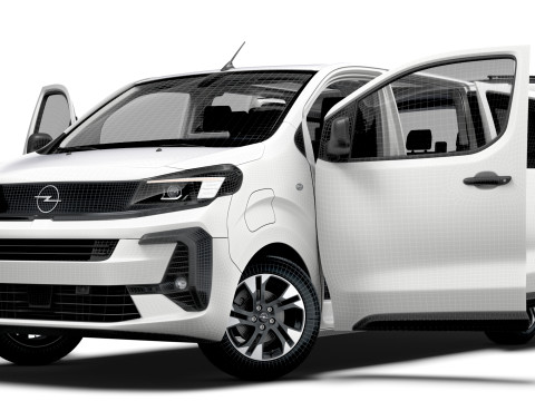 Opel Zafira Life E L3 BusinessVIP HQInterior 2025 Modelo 3D