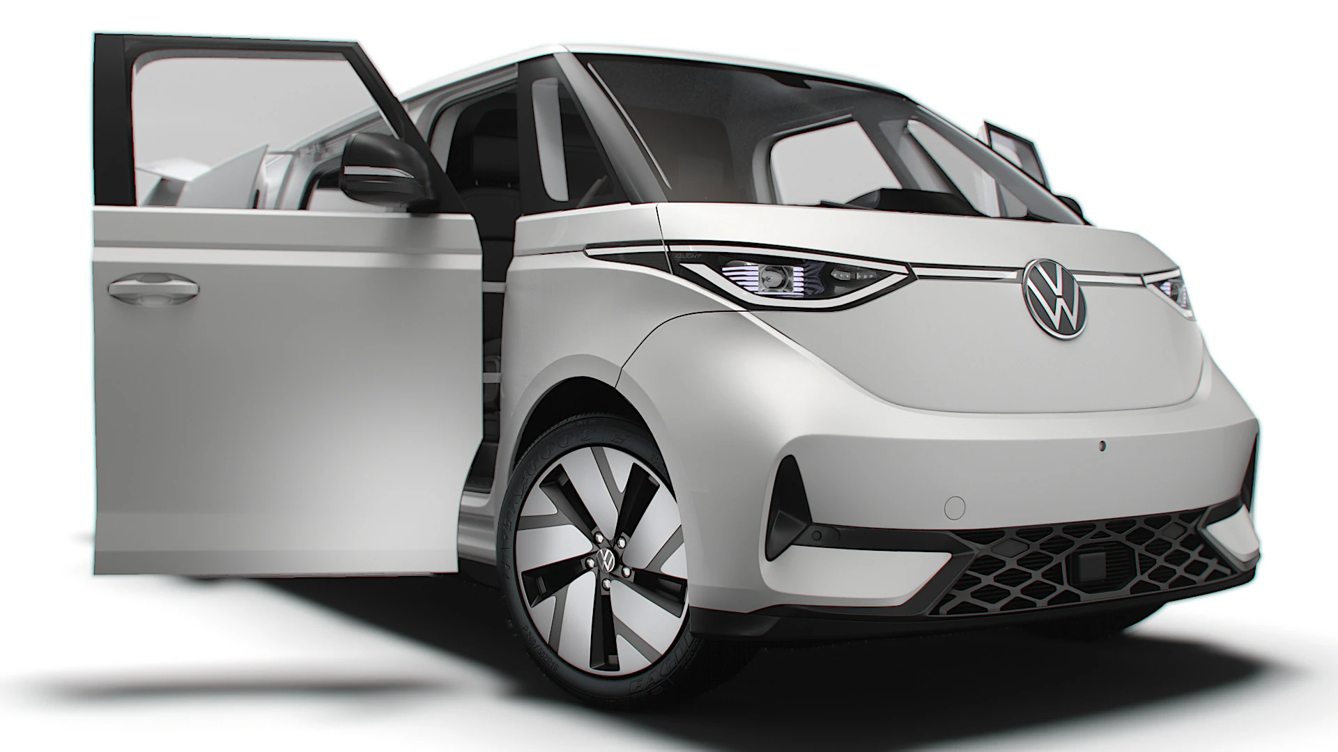 VW ID Buzz Cargo LWB GTX HQInterior 2024 3D Model .c4d .max .obj .3ds .fbx .stl .blend 