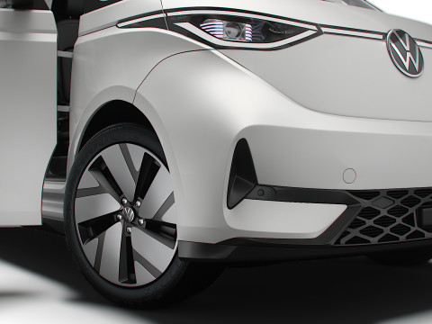 VW ID Buzz Cargo LWB GTX HQInterior 2024 Modelo 3D