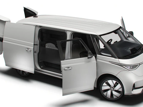 VW ID Buzz Cargo LWB GTX HQInterior 2024 3D Model