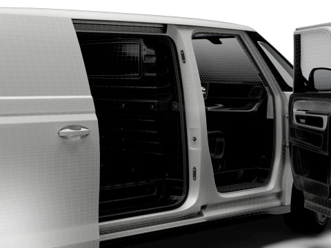 VW ID Buzz Cargo LWB GTX HQInterior 2024 3D Model