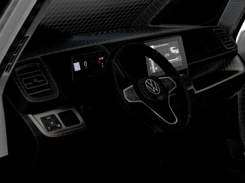VW ID Buzz Cargo LWB GTX HQInterior 2024 3D Model