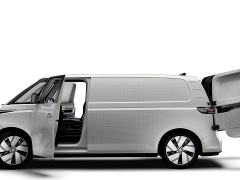 VW ID Buzz Cargo LWB GTX HQInterior 2024 Modelo 3D