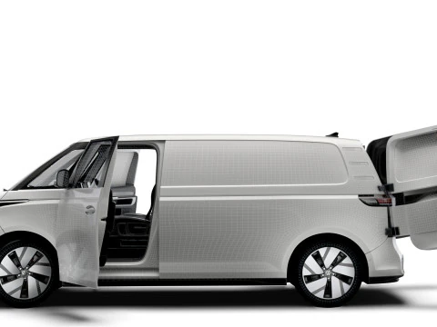 VW ID Buzz Cargo LWB GTX HQInterior 2024 3D Model