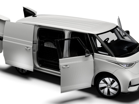 VW ID Buzz Cargo LWB GTX HQInterior 2024 Modelo 3D