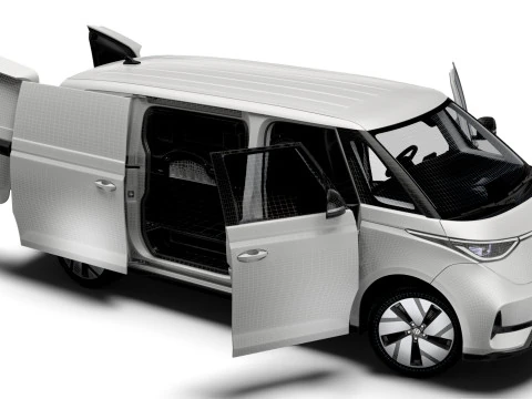 VW ID Buzz Cargo LWB GTX HQInterior 2024 3D Model