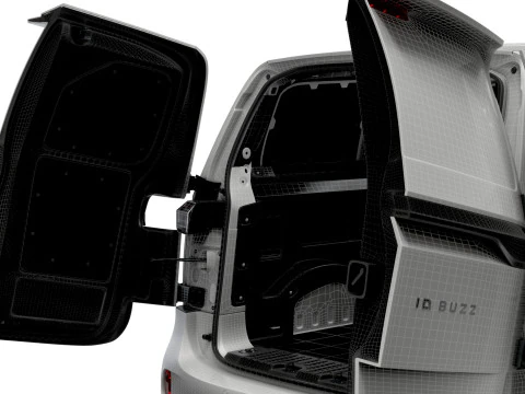 VW ID Buzz Cargo LWB GTX HQInterior 2024 3D Model